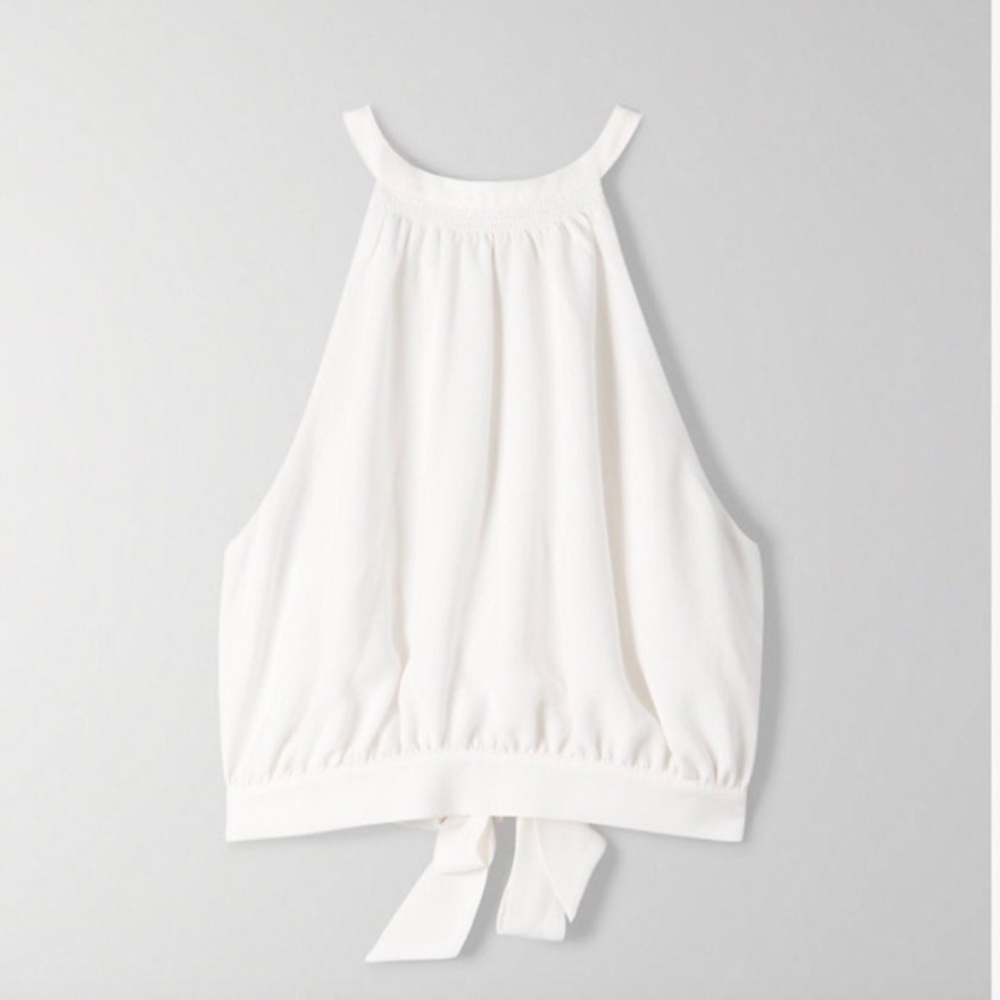 Wilfred Aritzia: New Cadence Blouse, Cropped Open-Back Halter
